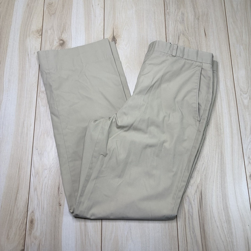 THE ANDOVER SHOP Mens Chino Khaki Pants Beige 32x32 Pockets